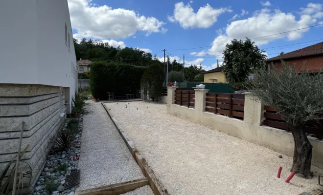 Réalisation de terrain pétanque, EURL PACHAL Jeoffrey Francheville paysagiste 